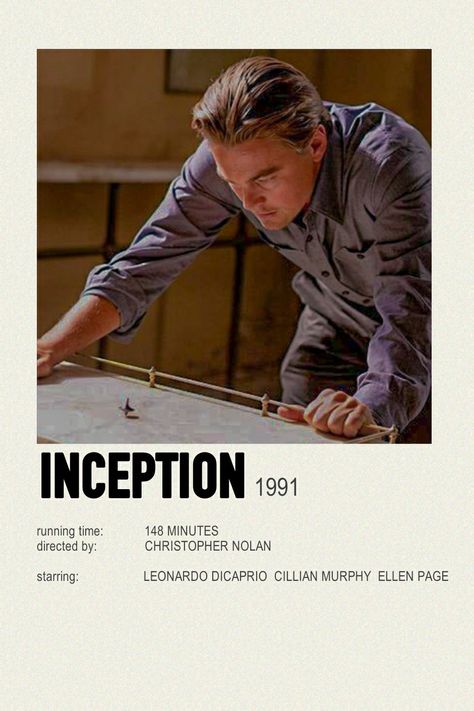 Inception Polaroid Poster, Film Cards, Inception Poster, Scifi Movies, Leonardo Dicaprio Photos, Polaroid Posters, Movie Poster Wall, Collage Ideas, Science Fiction Film