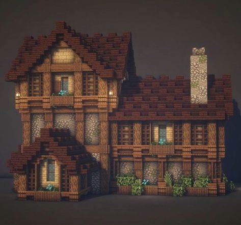 Minecraft Townhome Ideas, Minecraft Mansion Ideas Medieval, Minecraft Building Ideas Medieval House, Medieval Mine Minecraft, Minecraft Building Details, Minecraft Enterence, Minecraft Infirmary, Midevil Minecraft Builds Easy, Castle House Minecraft