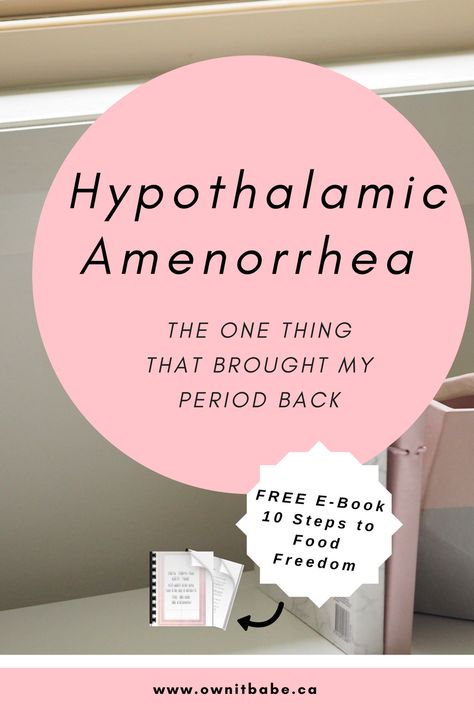 period missing; hypothalamic amenorrhea Hypothalamic Amennhorea Recovery, Hypothalamic Amennhorea, Caloric Deficit, Elimination Diet, Positive Body Image, My Hope, Best Supplements, Intuitive Eating, Love Tips