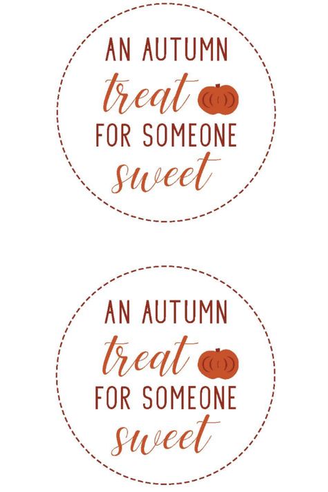 Free Printable An Autumn Treat for Someone Sweet Tags. Fall Favor Tags. #autumn #fall Fall Thank You Tags Free Printable, Free Printable Fall Treat Bag Toppers, Fall Treat Tags Free, Fall Treat Tags, Fall Teacher Gift Tags Free, Fall Treat Bag Ideas, Pumpkin Tags Printables Free, Fall Treat Bag Tags Free Printable, Happy Fall Tags Printable Free