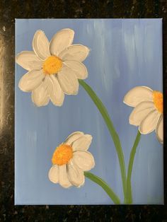 Flower In Vase Painting Easy, Picnic Painting Ideas On Canvas, Paint Inspo Aesthetic, Basic Canvas Painting Ideas, 4x4 Canvas Painting Ideas, Flower Art Easy, Ideas Para Pintar Cuadros Aesthetic, Pintura A Guache, Baby Canvas