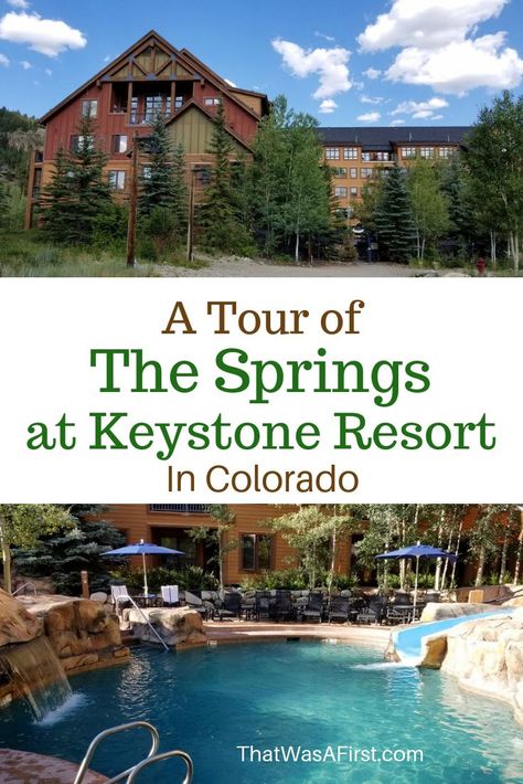 Read this to learn about The Springs condos at Keystone Resort in Colorado.  The Springs is very family friendly, in a great location, and has a fun pool area! #Colorado #Keystone #Skiresorts #Thatwasafirst Travel Destinations Usa, Silverthorne Colorado, Colorado Resorts, Colorado Christmas, Keystone Colorado, Colorado Summer, Colorado Vacation, Spring Family, Colorado Travel