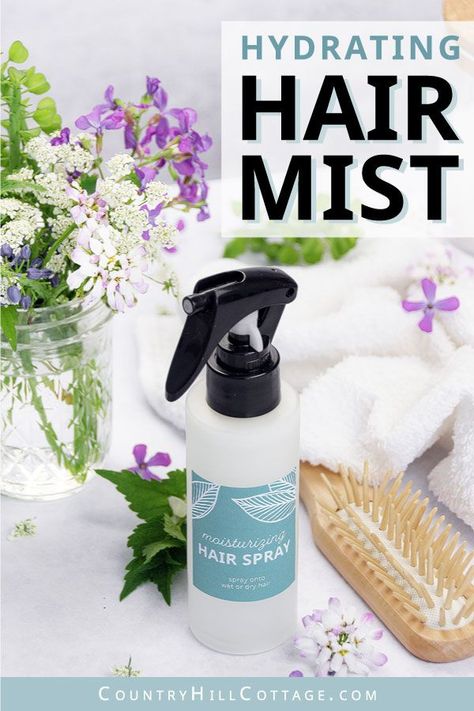 Diy Hair Fragrance Mist, Diy Hair Mist, Hair Oil Spray, Glycerin For Hair, Hair Perfume Diy, Hair Oil For Dry Hair, Diy Hair Spray, Diy Hair Oil, Natural Hair Spray