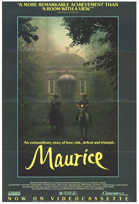 Maurice (1987) Stars: James Wilby, Rupert Graves, Hugh Grant, Denholm Elliott, Simon Callow, Ben Kingsley ~  Director: James Ivory (Nominated for an Oscar for Best Costume Design 1988) Maurice Movie, James Wilby, Maurice 1987, Network Logo, Little Dorrit, Logo Tv, Ben Kingsley, Rupert Graves, Best Costume Design