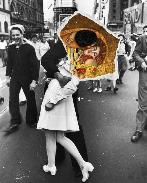 Estilo Kitsch, Kawaii Cosplay, Tableau Art, Art Antique, Collage Artists, Famous Art, Iconic Photos, Gustav Klimt, Pics Art