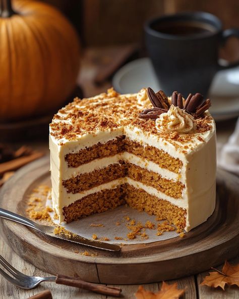 "I never knew a cake could taste like my favorite fall drink! This Pumpkin Spice Latte Cake is a total game changer; you’ll want a second slice right away!   Ingredients: - 1 cup pumpkin puree - 1 cup strong brewed coffee, cooled - 1 teaspoon pumpkin spice  For the full recipe and instructions, Link in first comment [👇] [👇]  This cake is perfect for cozy gatherings or just treating yourself. Grab a slice with your favorite cup of joe and enjoy!  #PumpkinSpice #FallBaking #CoffeeLovers #DessertHeaven #HomemadeCake" Pumpkin Latte Cake, Slice Cake Photography, Cake Slice Photography, Pumpkin Spice Latte Cake, 1 Cup Pumpkin Puree, Bakery Photos, Latte Cake, Geek House, Fall Drink