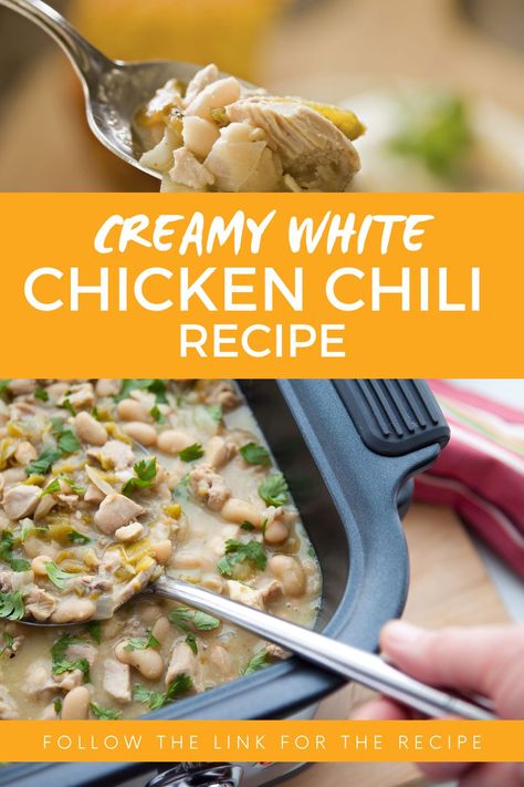 Low Fat White Chicken Chili, Creamy White Chicken Chili With Rotisserie Chicken, Plain Chicken White Chicken Chili, Allrecipes White Chicken Chili, Creamy White Chicken Chili Allrecipes, Creamy White Chicken Chili Recipe, White Chicken Chili Healthy, Creamy White Chicken Chili, Homemade Bone Broth