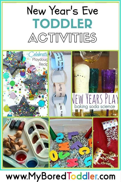 Over 15 fun New year's eve activities for toddlers. If you are looking for toddler activities this New years eve you can't go past this great collection from My Bored Toddler www.myboredtoddler.com New Years Eve Toddler, New Years Eve Activities, Nye Activities, New Year's Eve Crafts, Kids New Years Eve, New Year's Eve Activities, New Years Eve Games, New Years Activities, New Year's Crafts