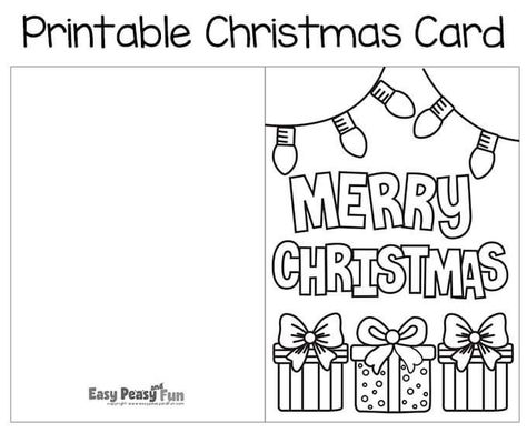 Christmas Card Templates Free Printable, Christmas Cards To Color, Meowy Christmas Card, Christmas Card Wishes, Free Printable Christmas Cards, Christmas Workshop, Tree Coloring, Thank You Cards From Kids, Christmas Tree Template