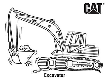 Coloring Pages | Cat | Caterpillar Cat Construction, Skid Loader, Caterpillar Equipment, Cat Excavator, Cat Machines, Birthday Coloring Pages, Blanket Ideas, Truck Coloring Pages, Cat Coloring Page