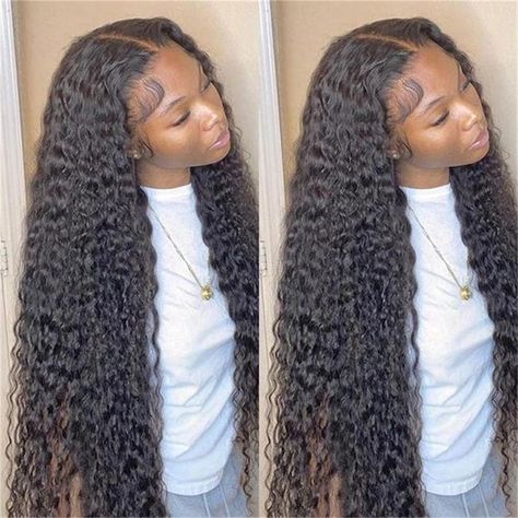 Pulling Hair Out, Wigs Ideas, Birthday Hair, Curly Hair Wig, Wave Wig, Curly Human Hair Wig, Curly Lace Front Wigs, Wig Lace, Closure Wig