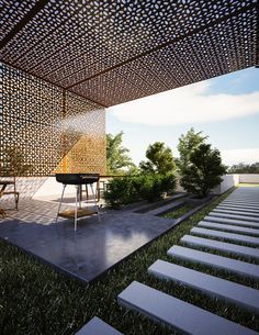 Traditional Arabic House Design | Comelite Architecture Structure and Interior Design | Media - Renders - 10 | Archello Traditional Arabic House, Arabic House Design, Barbeque Area, Arabic House, Roof Terrace Design, Architecture Structure, Roof Garden Design, Terrace Ideas, Terrace Garden Design