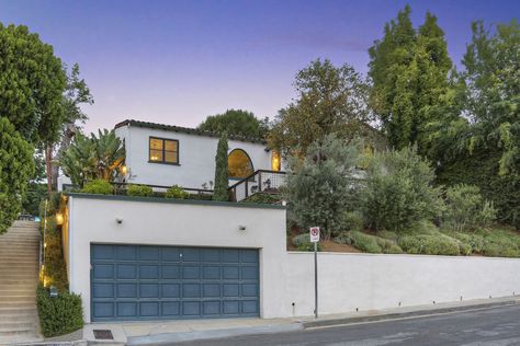 1931 Spanish-style house with emerald green kitchen asks $799K in Glassell Park - Curbed LAclockmenumore-arrow : Great views, too Emerald Green Kitchen, Terraced Yard, Spanish Style Home Exterior, Spanish Exterior, Spanish Colonial Homes, Contemporary Mediterranean, New Mexico Homes, Apartment Exterior, Mediterranean Home Decor