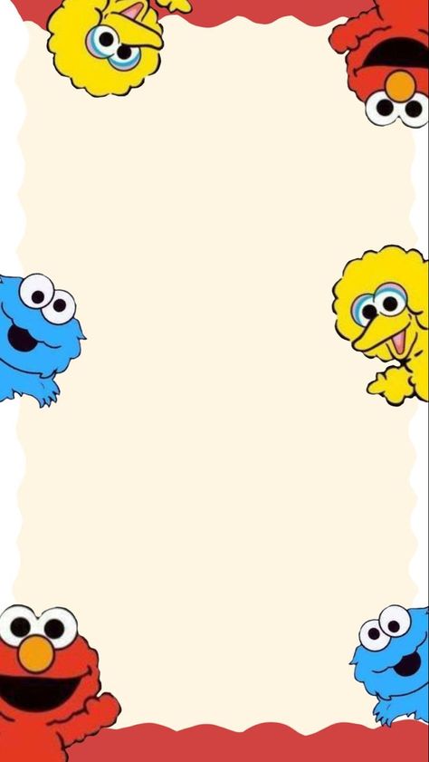 Sesame Street Wallpaper, Cookie Monster Wallpaper, Elmo Birthday Invitations, Elmo Wallpaper, Baby Elmo, Sesame Street Invitations, Elmo And Friends, Sesame Street Muppets, Sesame Street Birthday Party