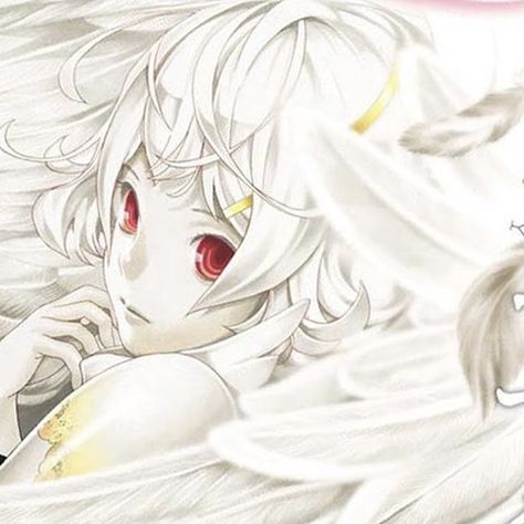 manga : platinum end. Platinum End, Angel Manga, Swag Art, Vampire Knight, Anime Wall Art, Cute Profile Pictures, Art Icon, Red Eyes, Cute Icons