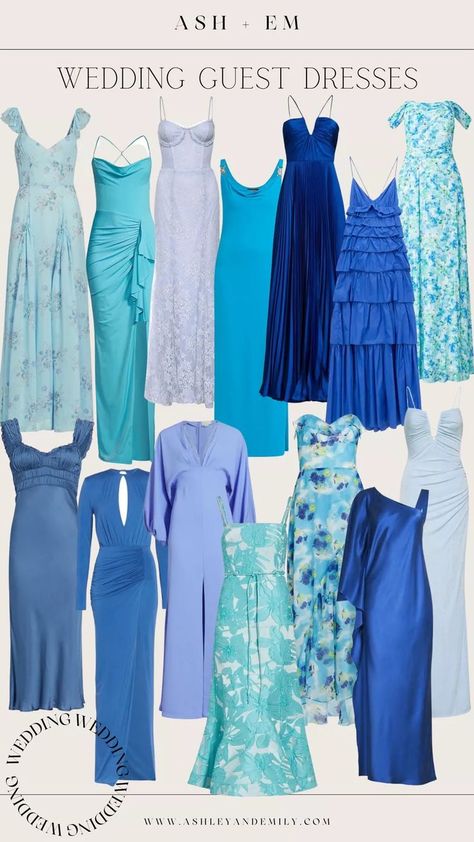 Blue wedding guest dresses - wedding guest dresses for summer #LTKSeasonal#LTKfit#LTKwedding Gown Wedding Guest, Blue Wedding Guest Dresses, Wedding Guest Outfit Ideas, Gorgeous Bridesmaid Dresses, Dresses For Summer, Blue Gown, Summer Inspo, Wedding Guest Dresses, Guest Outfit