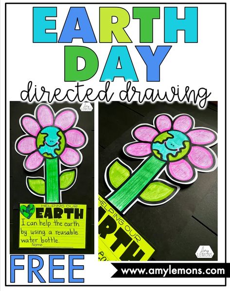 Earth Day Directed Drawing and Picture Book Ideas - Amy Lemons Picture Book Ideas, Drawing Classroom, Earth Day Drawing, Amy Lemons, Writing Page, Spring Classroom, Earth Day Crafts, Directed Drawing, Earth Day Activities