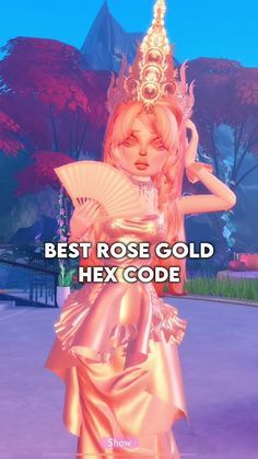 Fashion: #fashion, #style, #outfitinspiration, #beauty Rose Gold Hex Code, Rose Gold Hex Code Dti, Dti Gold Hex Codes, Dti Theme Colorful, Dti Theme Free Style, Dti Theme Single Color, Dti Theme Karen, Dti Theme Pink, Roblox Dti Codes