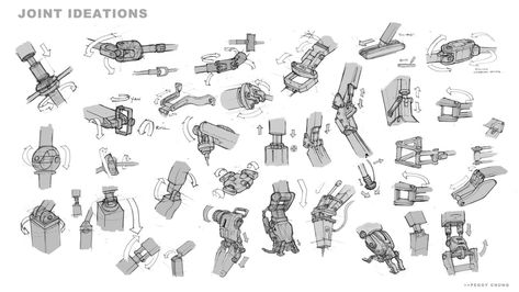 Mechanical Joints Design, Mech Joints, Robot Joints, Mechanical Joints, Library Drawing, 3d Printed Robot, Robot Mechanics, Robot Design Sketch, Robot Parts