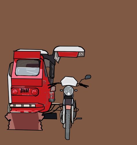 #DigiArt #motor #philippinesculture #PicsArtDraw Tricycle Philippines Drawing, Tricycle Drawing, Tricycle Philippines, Tricycle Motorcycle, Pooh Cake, Winnie The Pooh Cake, Philippines Culture, Motorcycle Sidecar, Infographic Poster