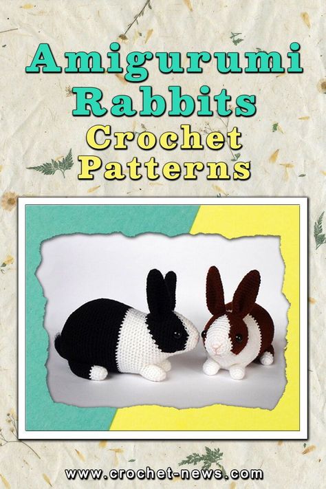 This crochet Dutch Rabbit amigurumi pattern will guide you, step by step, to make this realistic dutch rabbit. It will be so life like, that when you finish you will think that you got a new Dutch rabbit as a pet.That’s not all…You will have more confidence in your ability to take on more amigurumi crochet projects in the future. Dutch Rabbit Crochet Free Pattern, Realistic Rabbit Crochet Pattern Free, Crochet Bunny Pattern Free, Crochet Bunny Patterns, Rabbit Amigurumi Pattern, Panda Applique, Mini Rex Rabbit, Bunny Patterns, Dutch Rabbit