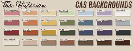 CAS Backgrounds in HistorianThere are 28 different colour choices but only install one!Check my TOU Palette by @serindipitysimsDefault Replacement of the background in Create a SimPlace in your... Sims 4 Cas Background, Cas Background, Sims 4 Cas Mods, Cc Mods, Sims Four, Solid Color Backgrounds, Sims 4 Build, Sims 4 Cas, Cc Sims