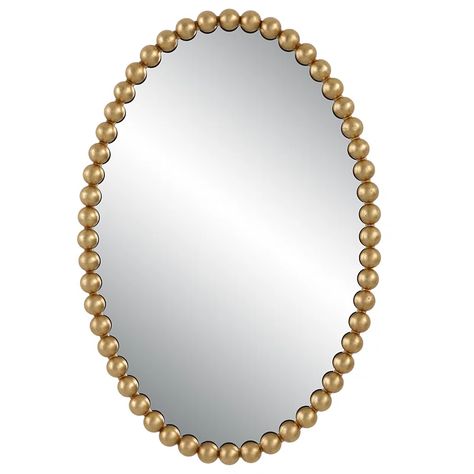 Birch Lane™ Sanne Oval Metal Wall Mirror | Wayfair Uttermost Mirrors, Design Picture, Oval Wall Mirror, Mirrors Edge, Accent Mirror, Oval Mirror, Metal Mirror, Wall Mounted Mirror, Home Decor Mirrors