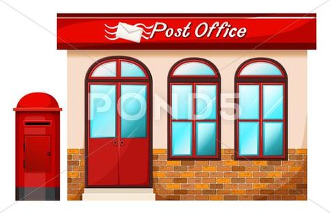 Post office Stock Illustration #AD ,#office#Post#Illustration#Stock Office Clipart, Office Cartoon, Office Icon, Office Images, Preschool Classroom Decor, Building Images, Office Pictures, Community Helper, Free Clipart Images