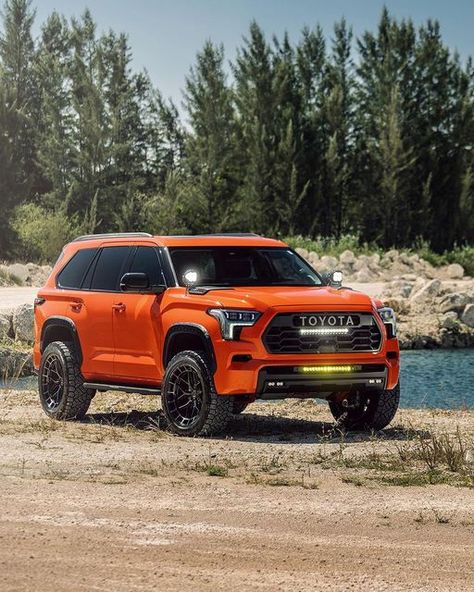 TheYotaGarage on Instagram: "This TRD Pro Sequoia on vossens is just 🔥 🔥 🔥   — ——————————— Follow @theyotagarage for all things Toyota!  To be featured DM, Tag or #theyotagarage your photos!  #toyota #sequoia #toyotas #offroad #trucks #bajatruck #trucks #truck" Toyota Sequoia, Sequoia Trd Pro 2023, Toyota Sequoia Trd Pro, 2025 Toyota Sequoia, 2023 Toyota Sequoia Trd Pro, Toyota Sequoia 2023 Lifted, Toyota Sequoia Off Road, Toyota 4 Runner Trd Pro, Toyota Trd Pro