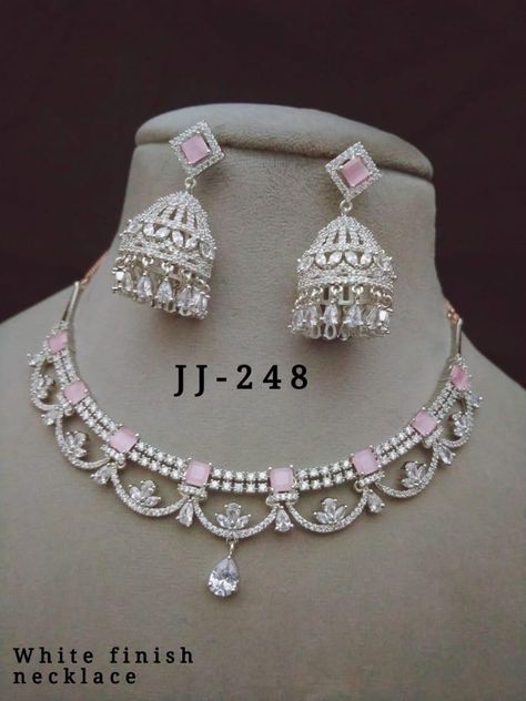 Dimond Neckless Jewelry, Ad Jewellery, Bridal Jewelry Sets Brides, Bridal Jewellery Inspiration, Indian Wedding Jewelry Sets, Delicate Gold Jewelry, Fancy Jewelry Necklace, Ankle Jewelry, Jewelry Set Design