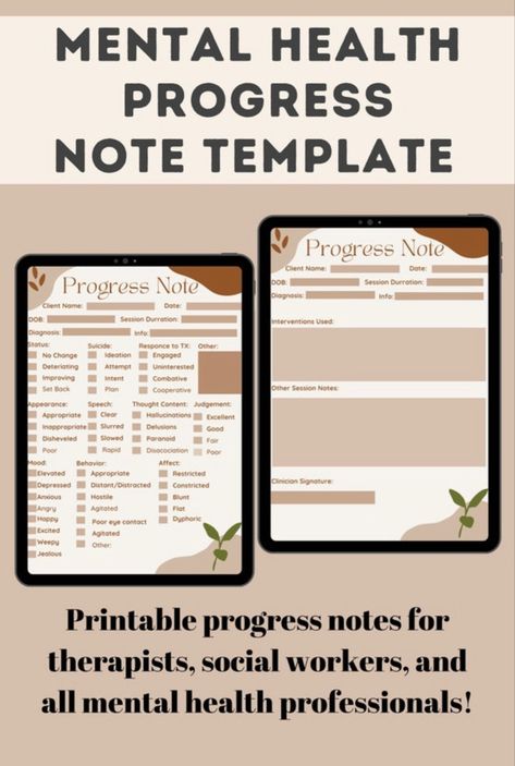 Printable and downloadable progress notes for therapists, social workers, and all mental health professionals! Who said documentation needs to be boring and ugly? It doesn’t! I can get the job done and also look nice! Mental Health Nursing, Note Template, Social Workers, Therapy Tools, Notes Template, Google Forms, Grad School, Health Professionals, Who Said