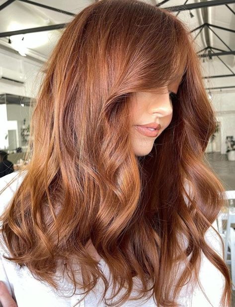 Sweet Light Copper Bronde Hair Ginger Brown Hair, Copper Brown Hair Color, Copper Blonde Hair Color, Copper Brown Hair, Light Auburn Hair, Copper Blonde Hair, Hair Color Mahogany, Rambut Brunette, Bronze Hair