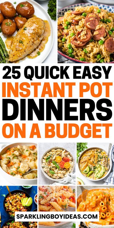 Discover Instant Pot dinner recipes perfect for weeknight meals, family dinners, and meal prep. Try Instant Pot chicken recipes, beef dinners, and vegetarian meals. Enjoy one-pot meals, comfort food, and pasta recipes. Make Instant Pot soups, stews, and budget meals effortlessly. Explore Instant Pot low-carb dinners, seafood dinner recipes, and holiday meals. These Instant Pot dinner ideas will simplify your cooking and provide delicious results every time. So try these family dinner recipes. Quick Easy Instapot Dinners, Instant Pot Dinners For Two, Family Instant Pot Recipes, Family Friendly Instant Pot Recipes, Instapot Easy Meals, Quick Pressure Cooker Meals, Instant Pot Hotel Room Meals, Simple Instant Pot Meals, Quick And Easy Instant Pot Meals