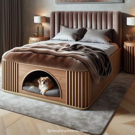 Creative Dog Bed, Dog Room Design, Martial Arts Master, Move In Together, Stylish Dog Beds, Bed Nook, Condo Design, In Flames, Unique House Design