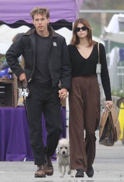 Butler Outfit, Kaia Gerber Style, Street Style Outfits Men, Mens Outfit Inspiration, Austin Butler, Kaia Gerber, Cool Outfits For Men, Streetwear Men Outfits, Men Fashion Casual Outfits