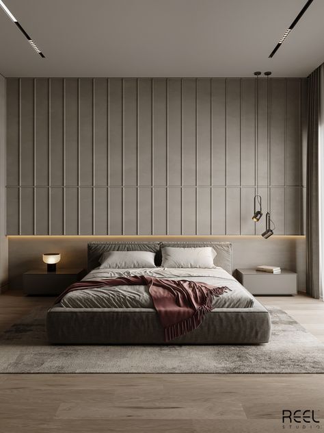 Ultra Modern Bedroom :: Behance Ultra Modern Bedroom, Colorful Eclectic Living Room, Modern Contemporary Bedroom, Bedroom Behance, Bed Back Design, Bedroom Design Styles, Contemporary Bedroom Design, Classy Bedroom, Modern Luxury Bedroom