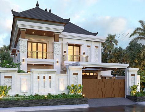 Emporio Architect, Classical House, Villa Bali, Bali House, Classic House Design, Tropical House, Classic House, Floor Design, House 2