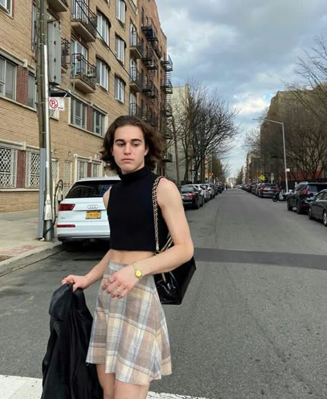 femboy,style,fashion,clean,ny,new york Fem Guys, Quality Outfits, Non Binary Fashion, Genderqueer Fashion, Boys In Skirts, Guys In Skirts, Men Wearing Skirts, Gender Fluid Fashion, Genderless Fashion