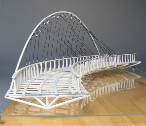 Bridge Structure Architecture, Santiago Calatrava Bridge, Olympic Pool, Bridge Ideas, Cantilever Bridge, Victoria University, Bridge Project, Cal Poly Pomona, Bridge Structure