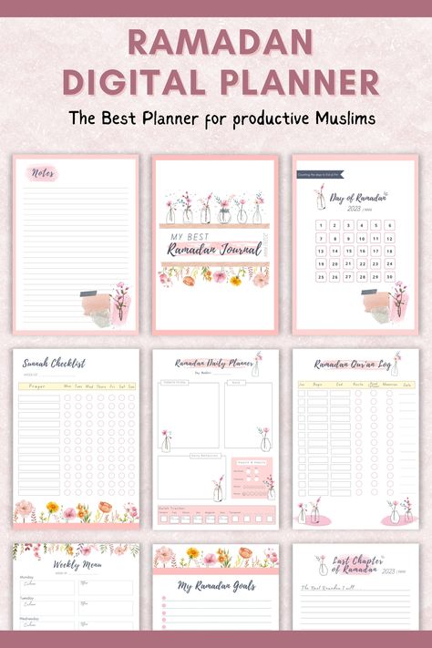 If you looking for the perfect planner to make your Ramadan the best Ramadan, this 2023 Ramadan planner is perfect for you! Grab this planner and start planning 😃 Ramadan Planer 2024, Ramadan Digital Planner, Ramadan Planner 2024, Ramadan Journal Ideas Aesthetic, Ramadan Journal Free Printable, Ramadan Calendar 2024, Ramadan Planner Free Printable, Ramadan Planner Ideas, Ramadan Journal Ideas