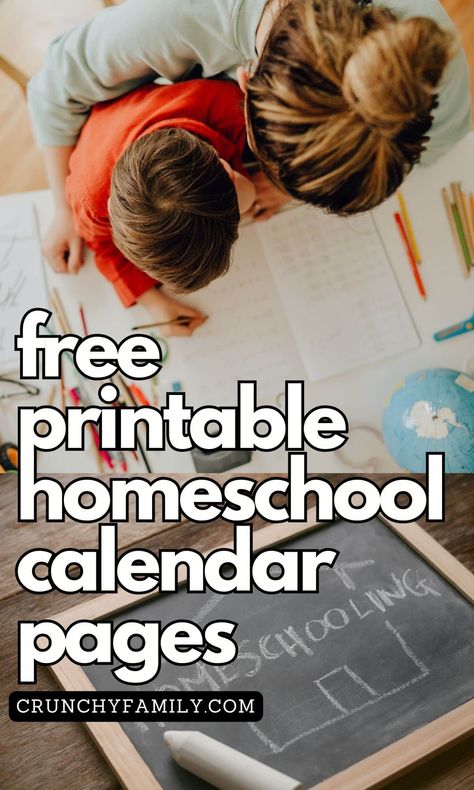 Free Printable Homeschool Calendar for Weekly Planning - Crunchy Family Homeschool Attendance, Printable Homeschool Planner, Homeschool Calendar, Life Raft, Butterflies Activities, Weekly Planner Free Printable, Homeschool Freebies, Kids Printables, Activities For Boys