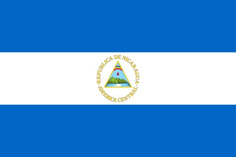 A horizontal triband of blue (top and bottom) and white with the National Coat of Arms centered on the white band. The flag of Nicaragua was first adopted on September 4, 1908, but not made official until August 27, 1971. It is based and inspired on the flag of the Federal Republic of Central America.  #Nicaragua #Nicaraguaflag #flagofNicaragua #flag Nicaraguan Flag, Nicaragua Flag, Nepal Travel, Cultural Activities, America Flag, Flags Of The World, Window Vinyl, National Flag, Car Bumper