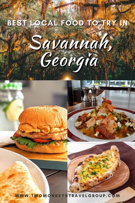 Savannah Georgia Food, Types Of Burgers, Instant Grits, Georgia Food, Food To Try, Crab Soup, Gluten Free Buns, Savory Scones, Vegan Burger