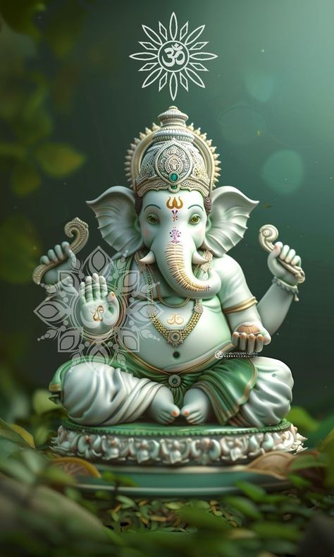 3d God Wallpapers, Jay Shree Ganesh, Ganpati Photo Hd, Bappa Photo, Photos Of Ganesha, Hanuman Hd, Buddhist Tattoo, God Pics, Ganpati Bappa Photo