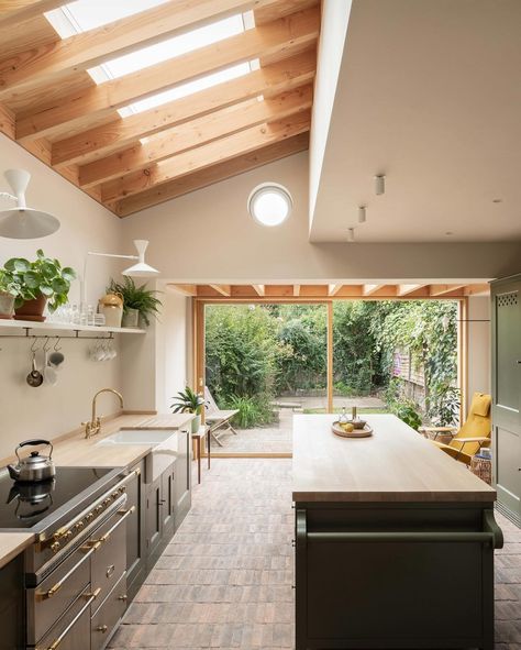 House • Instagram Extension Kitchen, Hart House, Terrace Kitchen, Side Extension, Victorian Terrace House, Plain English, House Extension Design, Timber Beams, House Extension