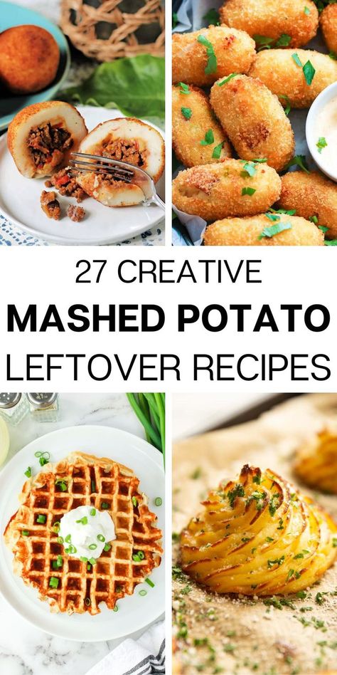 mashed potato leftover recipe ideas Mashed Potatoes Into Soup, Mashed Sweet Potato Leftovers, Uses For Instant Mashed Potatoes, Mashed Potatoes Repurposed, Mash Potato Leftovers, Recipes Made With Leftover Mashed Potatoes, How To Use Up Leftover Mashed Potatoes, What To Make With Leftover Potatoes, Mashed Potato Leftover Recipes Ideas