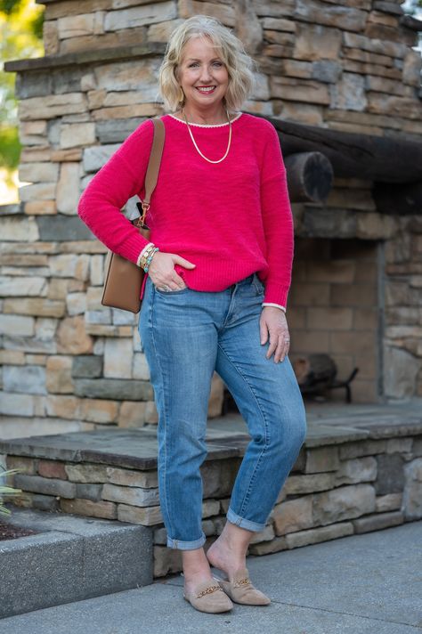 The Girlfriend {Jean} that Never Lets Me Down - Dressed for My Day Girlfriend Jeans Outfit Fall, Jeans For Older Women, Girlfriend Jeans Outfit, Gen Z Fashion, Fall 2023 Fashion Trends, Fashion Trends Fall, Dressed For My Day, Fall 2023 Fashion, Outfit Verano