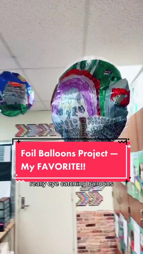 Tin Foil Balloon, Macys Day Balloon Craft, Foil Balloon Drawing Tutorial, Diy Foil Balloons, Macys Balloon Project, Ballons Over Broadway Ideas, Balloons Over Broadway Balloon Ideas Diy, Balloon Parade Ideas For School, Macys Day Parade Balloon Craft