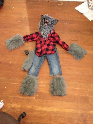 Diy Ware Wolf Costume, Werewolf Costume Kids, Wolf Costume Diy, Wolf Costume Kids, Best Diy Halloween Costumes, Sibling Halloween Costumes, Punny Halloween Costumes, Werewolf Costume, Wolf Costume