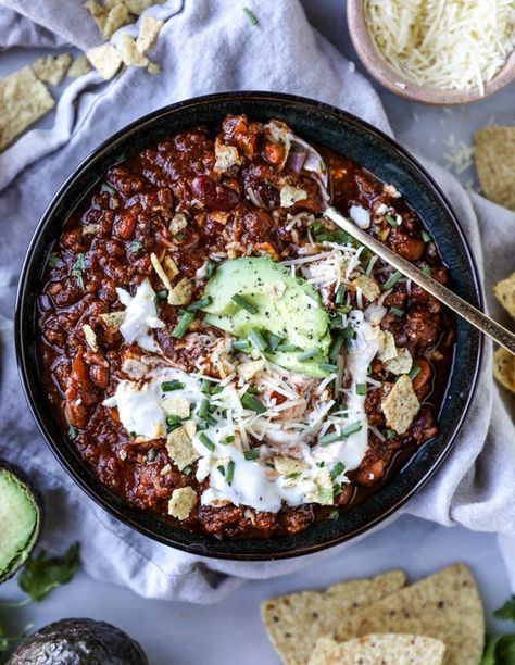 Game Day Beer Chili Game Day Chili, Beer Chili, Ayesha Curry, Fire Roasted Tomatoes, Football Food, How Sweet Eats, Roasted Tomatoes, Chili Recipes, Soup And Salad